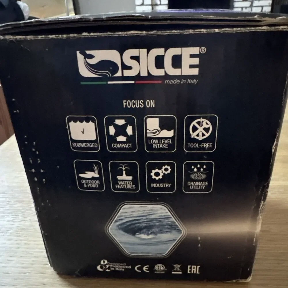 (OPEN BOX) SICCE Ultra Zero 793 GPH Multi-Purpose Water Pump